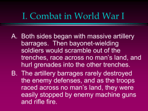I. Combat in World War I