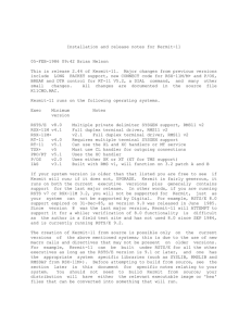 Installation and release notes for Kermit-11 05-FEB-1986 09:42 Brian Nelson