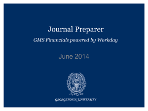 Journal Preparer June 2014 GMS Financials powered by Workday