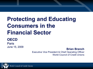 Protecting and Educating Consumers in the Financial Sector OECD