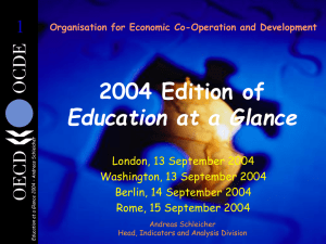2004 Edition of Education at a Glance 1
