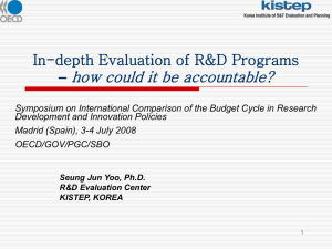 how could it be accountable? In-depth Evaluation of R&amp;D Programs –