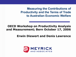 Measuring the Contributions of Productivity and the Terms of Trade