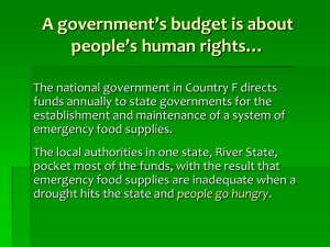 A government’s budget is about people’s human rights…