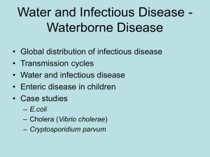 Water and Infectious Disease - Waterborne Disease