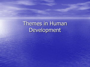 Themes in Human Development
