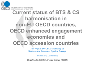 Current status of BTS &amp; CS harmonisation in non-EU OECD countries,