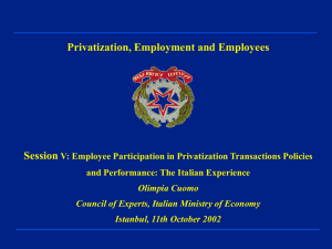 Privatization, Employment and Employees Session