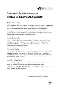 Guide to Effective Reading L I S