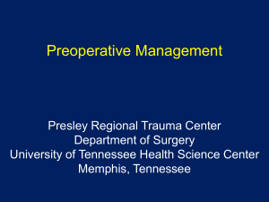 Preoperative Management