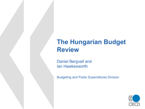 The Hungarian Budget Review Daniel Bergvall and Ian Hawkesworth