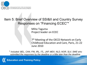 Item 5: Brief Overview of SSI&amp;II and Country Survey