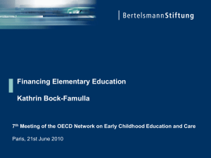 Financing Elementary Education Kathrin Bock-Famulla 7