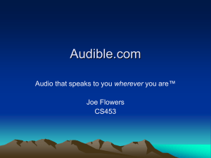 Audible.com ™ wherever Joe Flowers