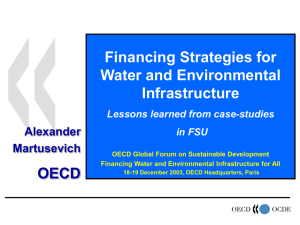 Financing Strategies for Water and Environmental Infrastructure OECD