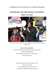 COPYRIGHT AND THE DIGITAL ECONOMY: OPEN ACCESS
