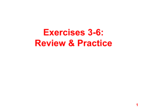Exercises 3-6: Review &amp; Practice 1