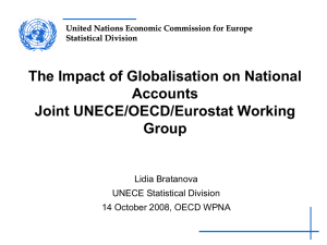 United Nations Economic Commission for Europe Statistical Division