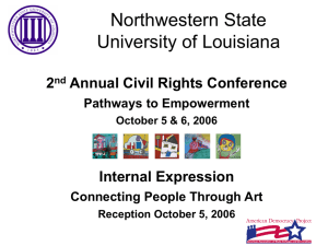 Northwestern State University of Louisiana 2 Annual Civil Rights Conference