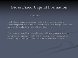 Gross Fixed Capital Formation Concepts