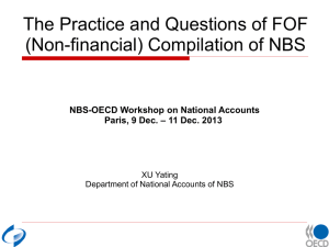 The Practice and Questions of FOF (Non-financial) Compilation of NBS