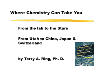 Where Chemistry Can Take You From the lab to the Stars Switzerland