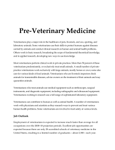 Pre-Veterinary Medicine