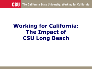 Working for California: The Impact of CSU Long Beach