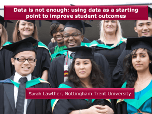 Data is not enough: using data as a starting Sarah