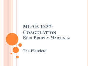 MLAB 1227: C OAGULATION K