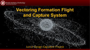 Vectoring Formation Flight and Capture System Junior Design Capstone Project