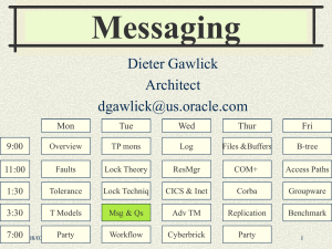 Messaging Dieter Gawlick Architect