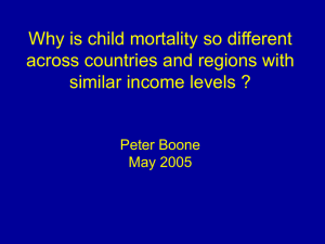 Why is child mortality so different across countries and regions with