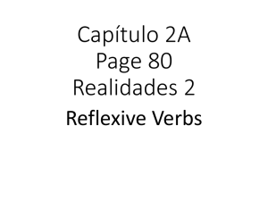 Capítulo 2A Page 80 Realidades 2 Reflexive Verbs