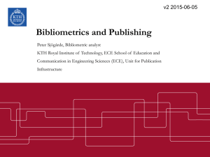 Bibliometrics and Publishing v2 2015-06-05