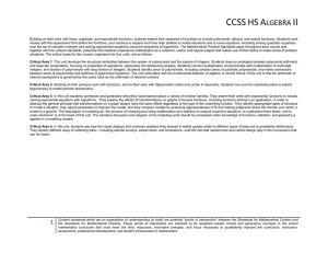 CCSS HS A II