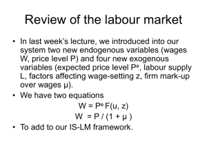 Review of the labour market