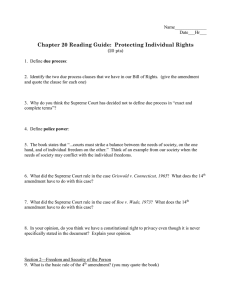 Chapter 20 Reading Guide:  Protecting Individual Rights