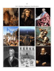Unit 4: Absolutism, Enlightenment, French Revolution  89