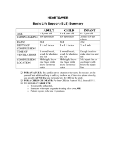 HEARTSAVER Basic Life Support (BLS) Summary ADULT CHILD