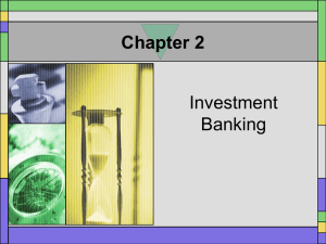 Chapter 2 Investment Banking