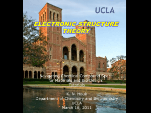 ELECTRONIC STRUCTURE THEORY