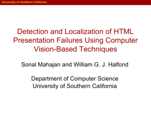 Detection and Localization of HTML Presentation Failures Using Computer Vision-Based Techniques
