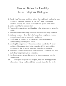 Ground Rules for Healthy Inter-religious Dialogue