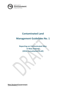 Contaminated Land Management Guidelines No. 1 Reporting on Contaminated Sites