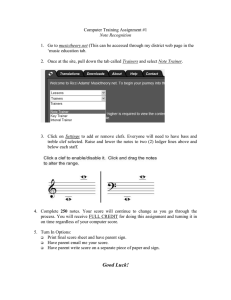 Computer Training Assignment #1  musictheory.net ‘music education tab.
