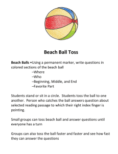 Beach Ball Toss