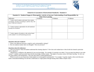 School-level Assessment of Instructional Standards:  Standard 4