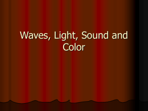 Waves, Light, Sound and Color