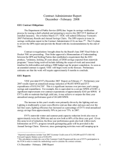 Contract Administrator Report December - February  2008